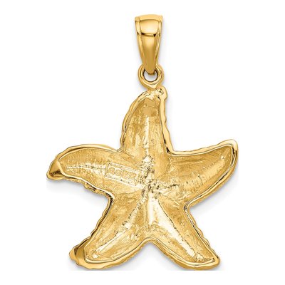 14K Yellow Gold Starfish Pendant – view 4