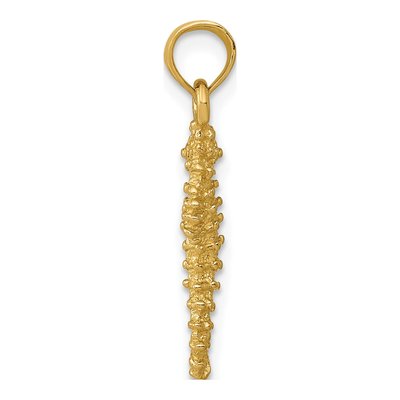 14K Yellow Gold Seahorse Pendant – view 3