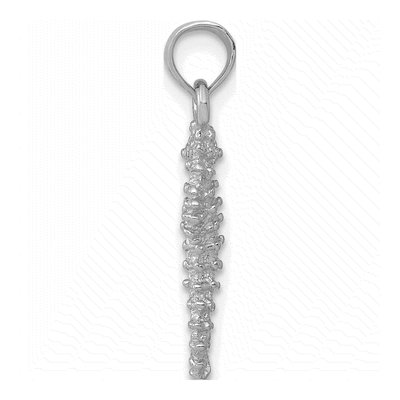 14K White Gold Sea Horse Pendant – view 3