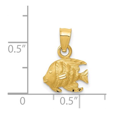 14K Yellow Gold Bannerfish Pendant – view 5
