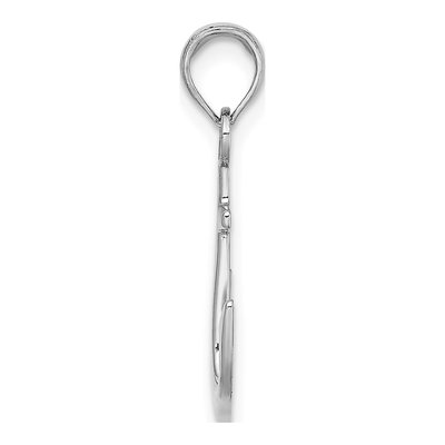 14K White Gold Anchor Charm – view 3
