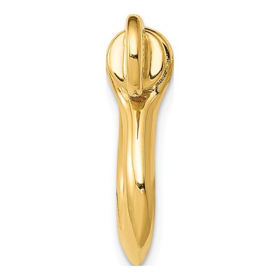 14K Yellow Gold 3-D Shackle Link Screw Pendant – view 3