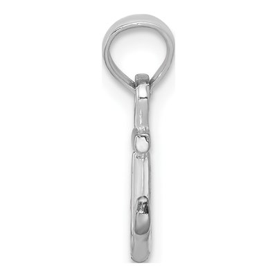 14K White Gold Mini Anchor Pendant – view 3