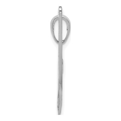 14K White Gold Air Boat Pendant – view 3