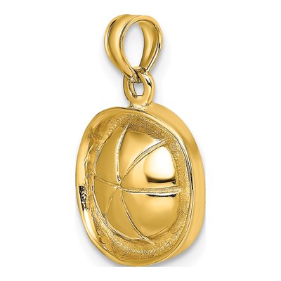 14K Yellow Gold 3D Sailor Hat Pendant – view 6