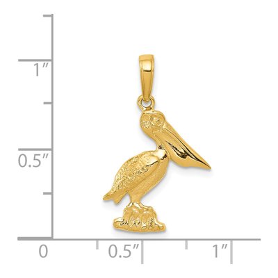 14K Yellow Gold Pelican Pendant – view 5
