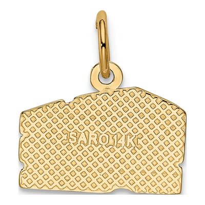 14K Yellow Gold Swiss Cheese Pendant – view 4