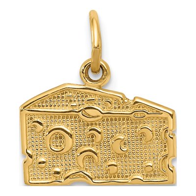 14K Yellow Gold Swiss Cheese Pendant