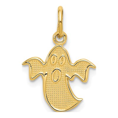14K Yellow Gold Ghost Pendant