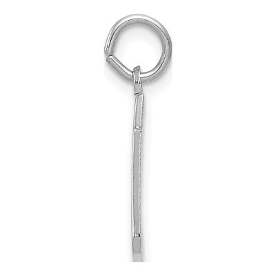 14K White Gold Christmas Stocking Pendant – view 3
