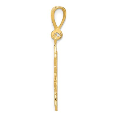 14K Yellow Gold Sun Pendant – view 3