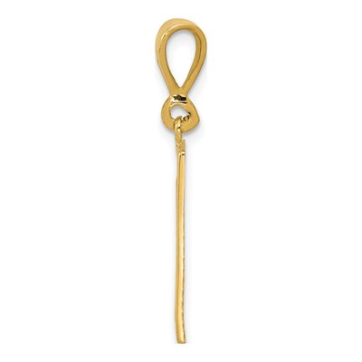 14K Yellow Gold Strength Symbol Pendant – view 3