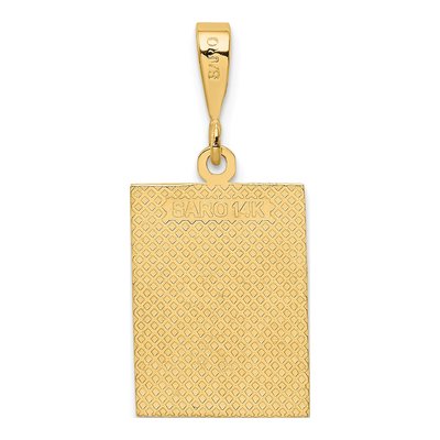 14K Yellow Gold Strength Symbol Pendant – view 4