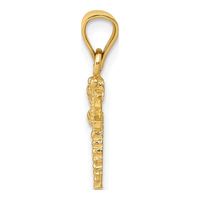 14K Yellow Gold Dragonfly Pendant – view 3
