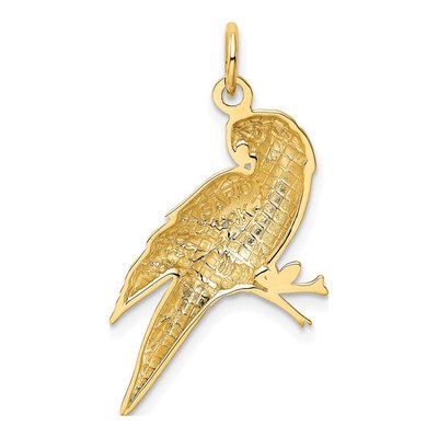 14K Yellow Gold Parrot Pendant – view 4