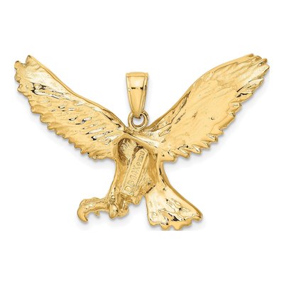 14K Yellow Gold Eagle Pendant – view 4