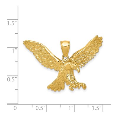 14K Yellow Gold Eagle Pendant – view 5