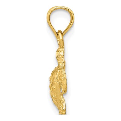 14K Yellow Gold Turtle Pendant – view 3