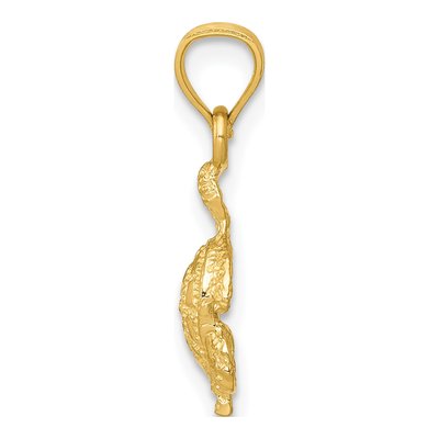 14K Yellow Gold Turtle Pendant – view 3