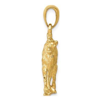 14K Yellow Gold 3-D Camel Pendant – view 3