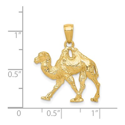 14K Yellow Gold 3-D Camel Pendant – view 5