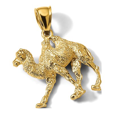 14K Yellow Gold 3-D Camel Pendant – view 6