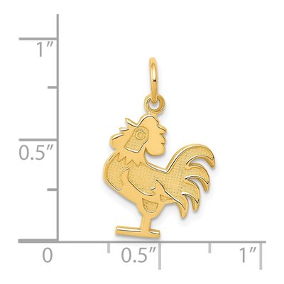 14K Yellow Gold Rooster Pendant – view 4