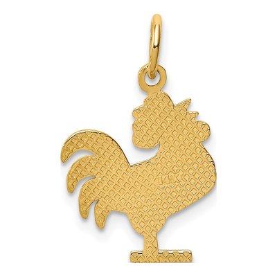 14K Yellow Gold Rooster Pendant – view 5