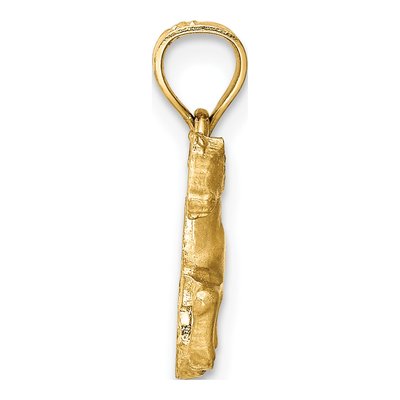 14K Yellow Gold Cantering Horse Pendant – view 3