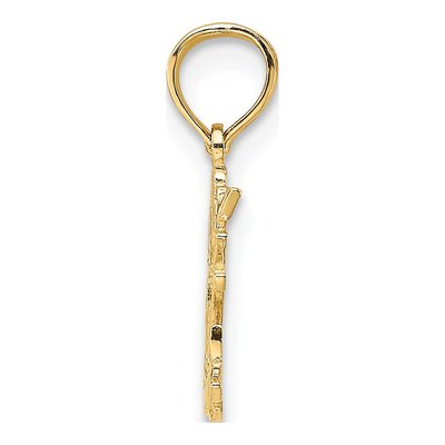 14K Yellow Gold I Heart My Cat Pendant – view 3