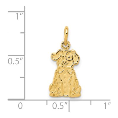 14K Yellow Gold Puppy Pendant – view 5
