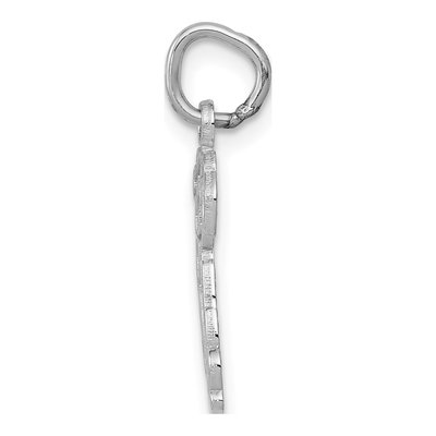 14K White Gold Puppy Pendant – view 3