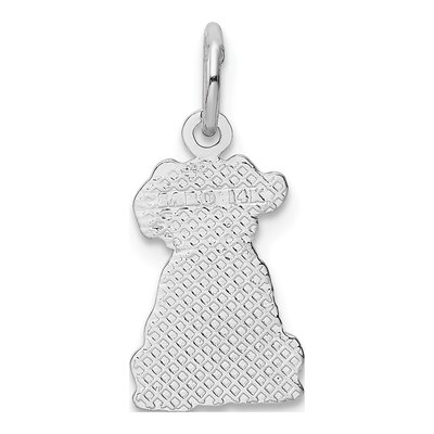 14K White Gold Puppy Pendant – view 4