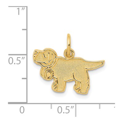 14K Yellow Gold Saint Bernard Dog Charm – view 5