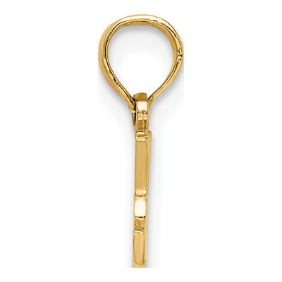 14K Yellow Gold I Heart My Dog Charm – view 3