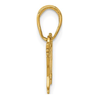 14K Yellow Gold Dog Pendant – view 3