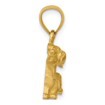 14K Yellow Gold Dachshund Dog Pendant – view 3