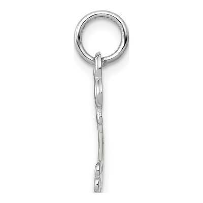 14K White Gold Key Letter B Pendant – view 3
