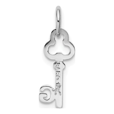 14K White Gold Key Letter G Pendant – view 5