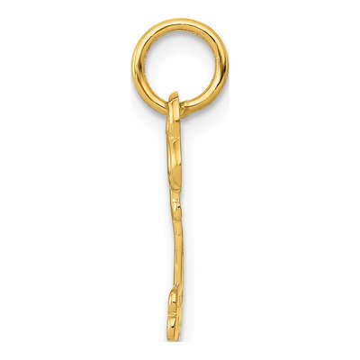 14K Yellow Gold Key Letter B Charm – view 3