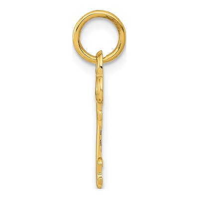 14K Yellow Gold Key Letter C Charm – view 3