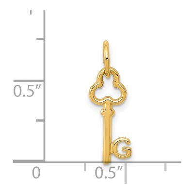 14K Yellow Gold Letter G Charm – view 5