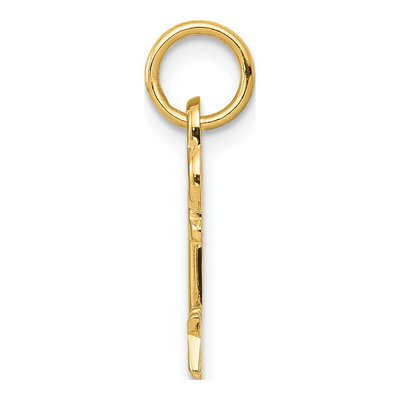 14K Yellow Gold Key Letter K Charm – view 3