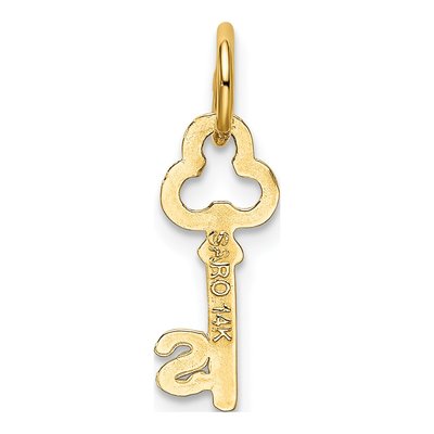14K Yellow Gold Key Letter S Charm – view 4