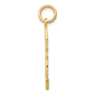 14K Yellow Gold Musical Staff Pendant – view 3