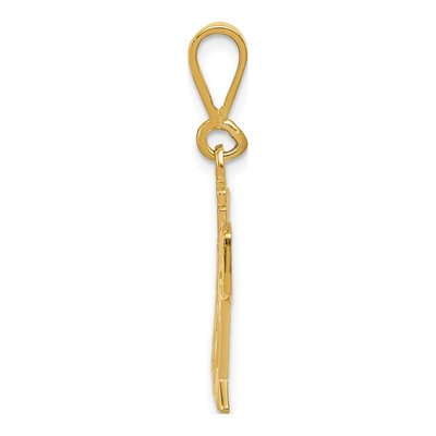 14K Yellow Gold Drum Set Pendant – view 3
