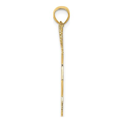 14K Yellow Gold Cheerleader Charm – view 3