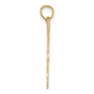 14K Yellow Gold Cheerleader Pendant – view 3