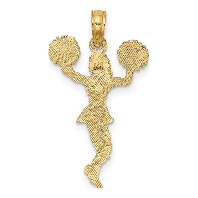 14K Yellow Gold Cheerleader Pendant – view 4
