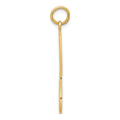 14K Yellow Gold Lacrosse Stick Pendant – view 3